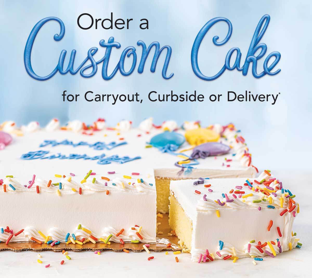 Custom Cakes Available To Order Online Birthday Cookie And Sheets Wegmans