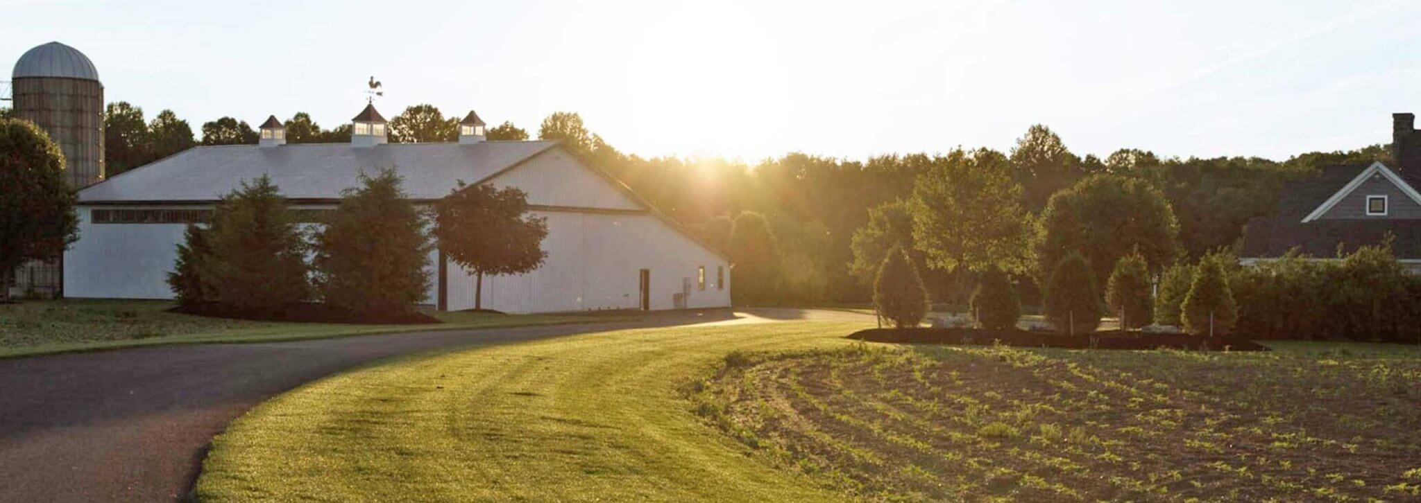 farm at sunrise